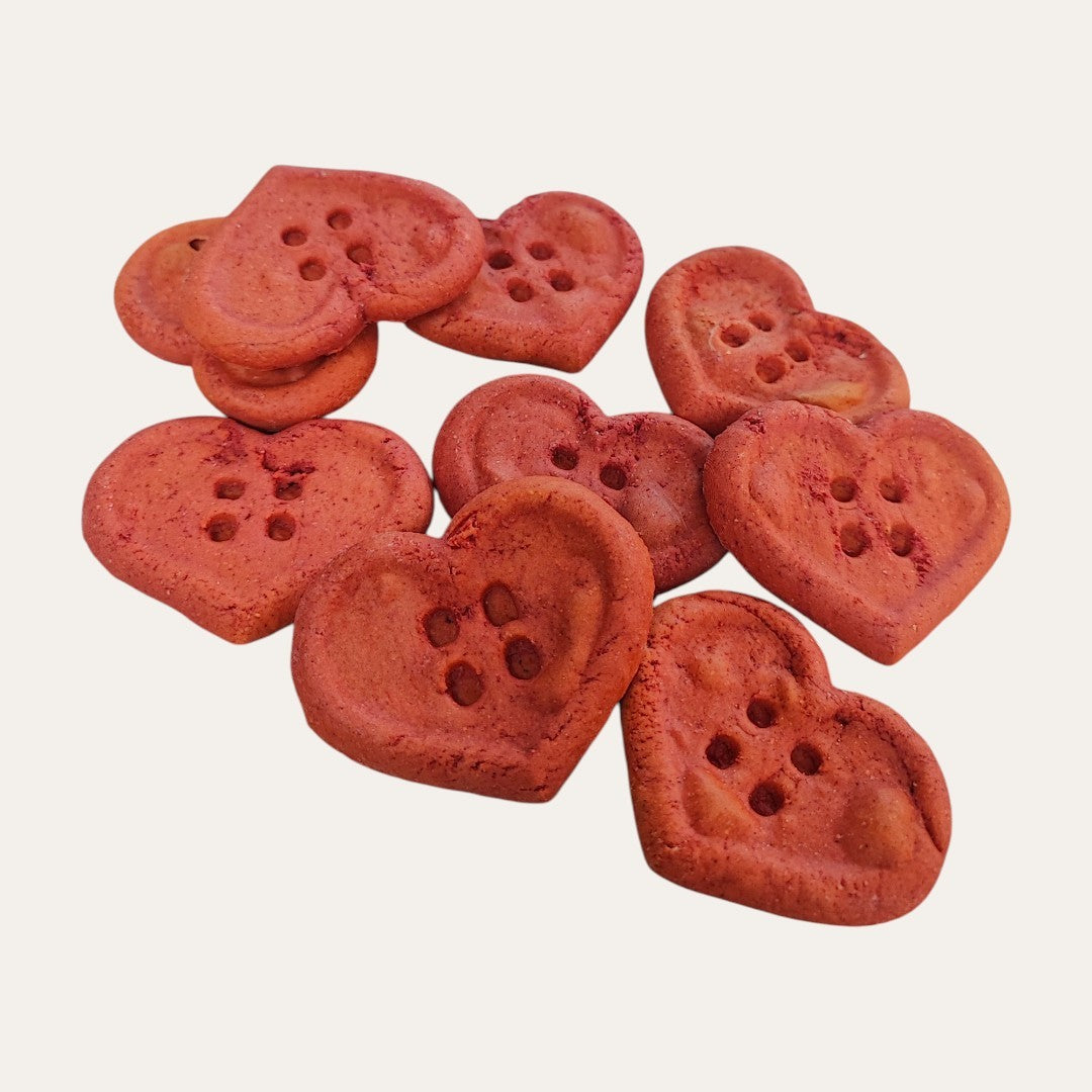 Beetroot Heart Biscuit