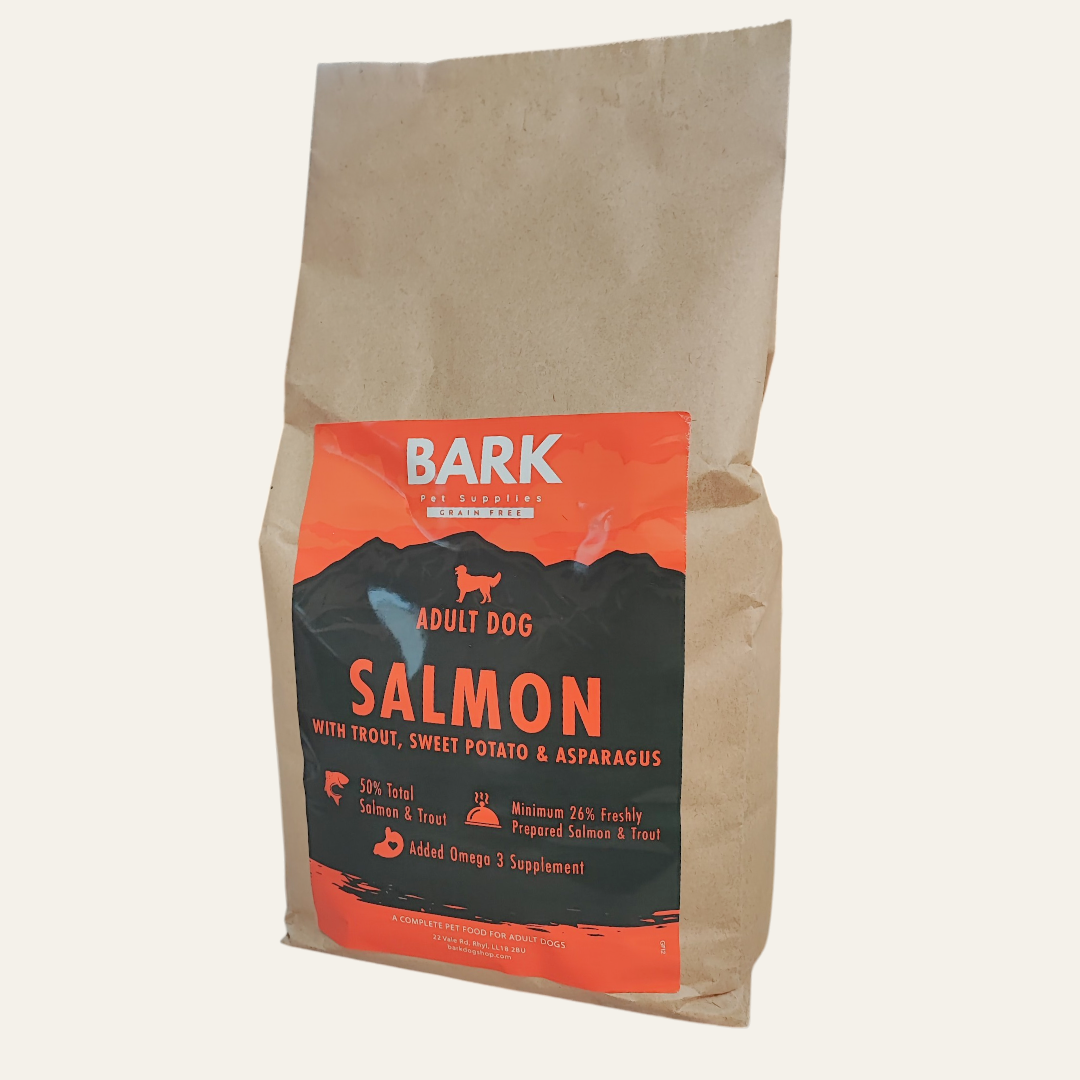 BARK Dried Food Salmon with Trout, Sweet Potato & Asparagus 2kg