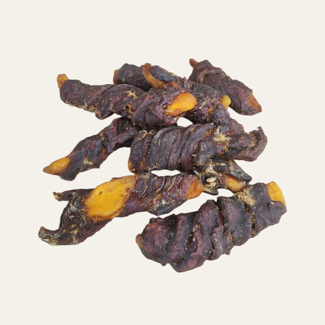 Mango Wrapped in Beef & Duck