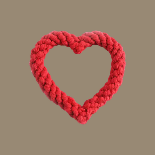 Valentine's Heart Rope Toy