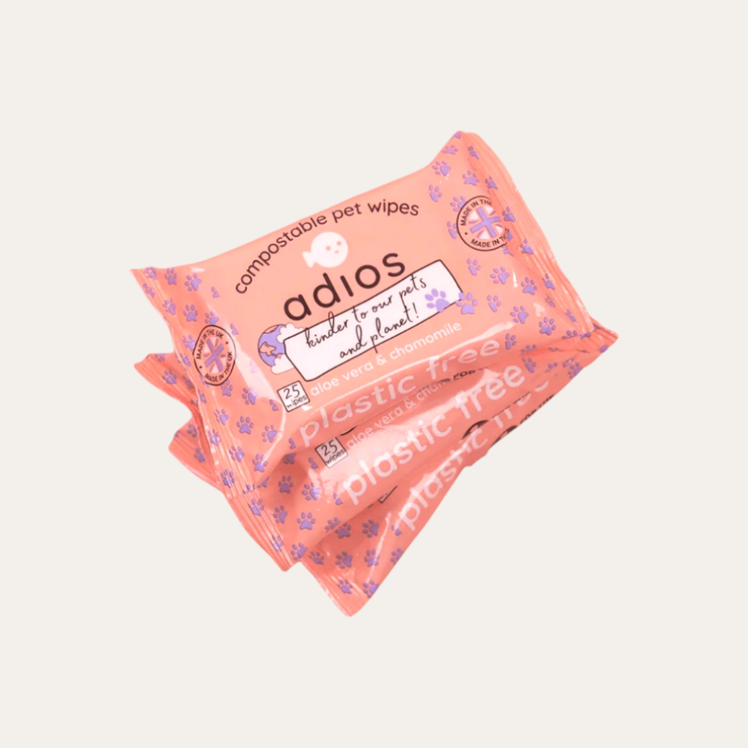 Adiós Plastic Compostable Pet Wipes