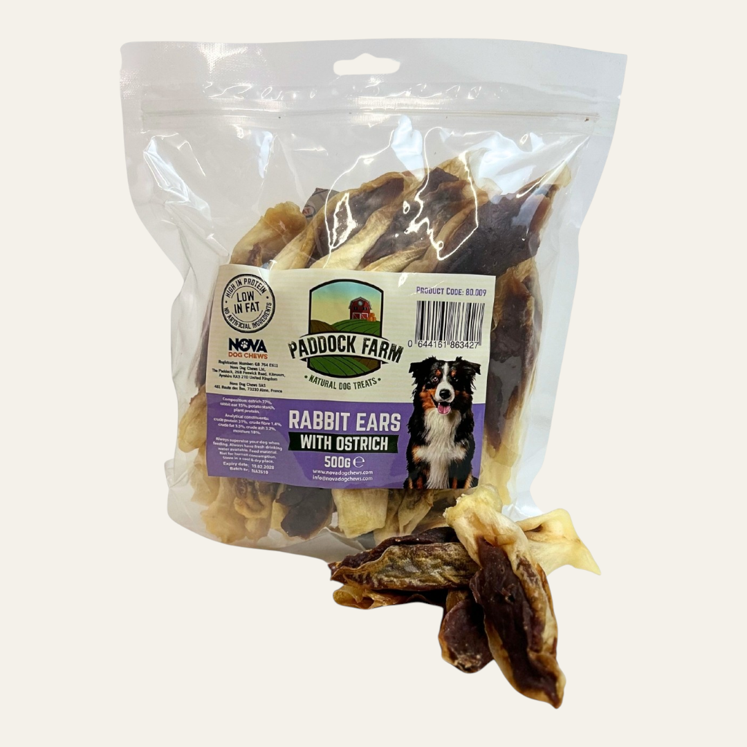 Nova Rabbit Ears with Ostrich 500g
