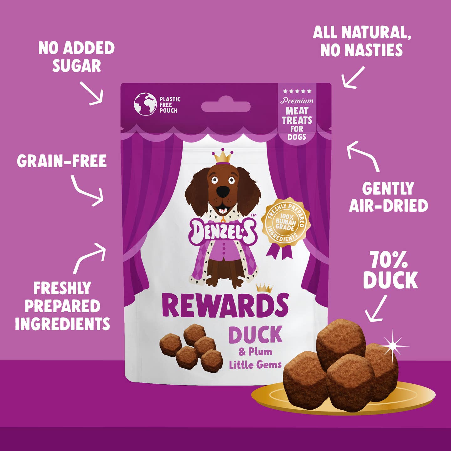 Denzel'S Duck & Plum Little Gems Rewards 70g