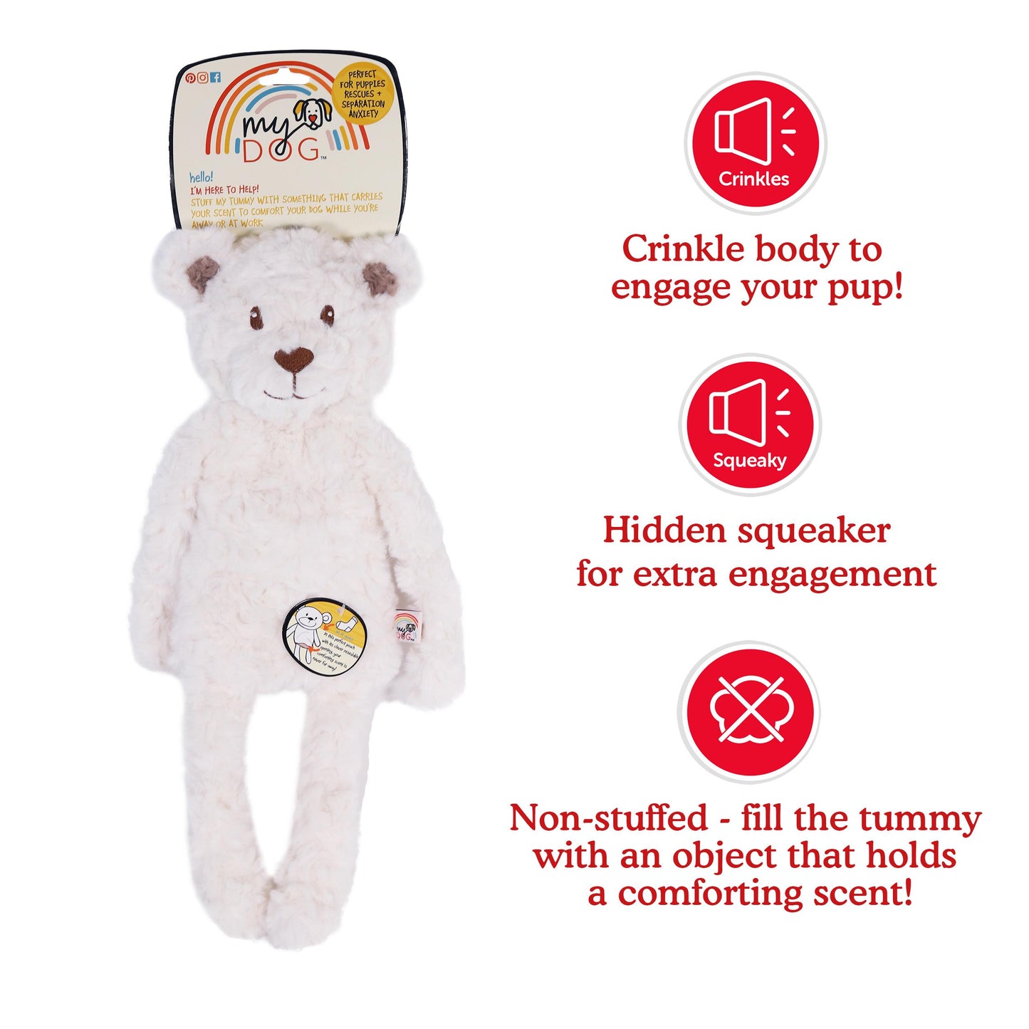 Bear Plush Toy | Stuffable Tummy
