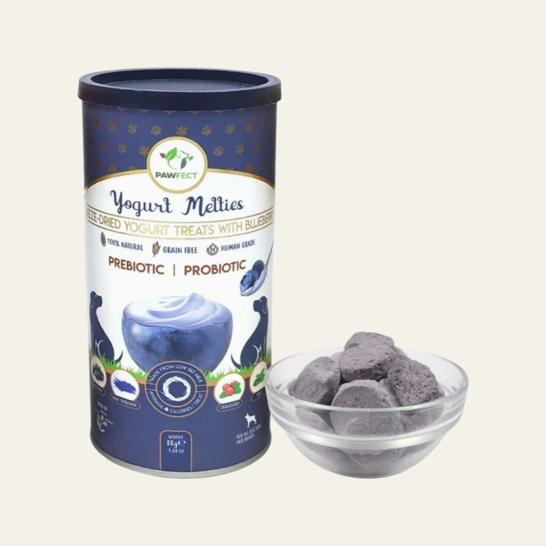 Pawfect Yogurt Freeze Dried Melties Blueberry & Yogurt