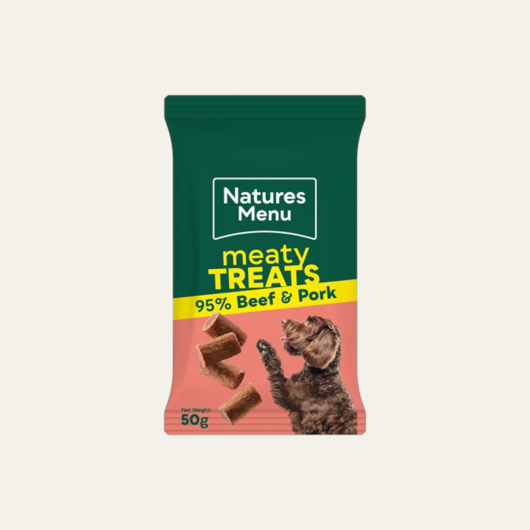 Natures Menu Real Meaty Dog Treats Beef & Pork