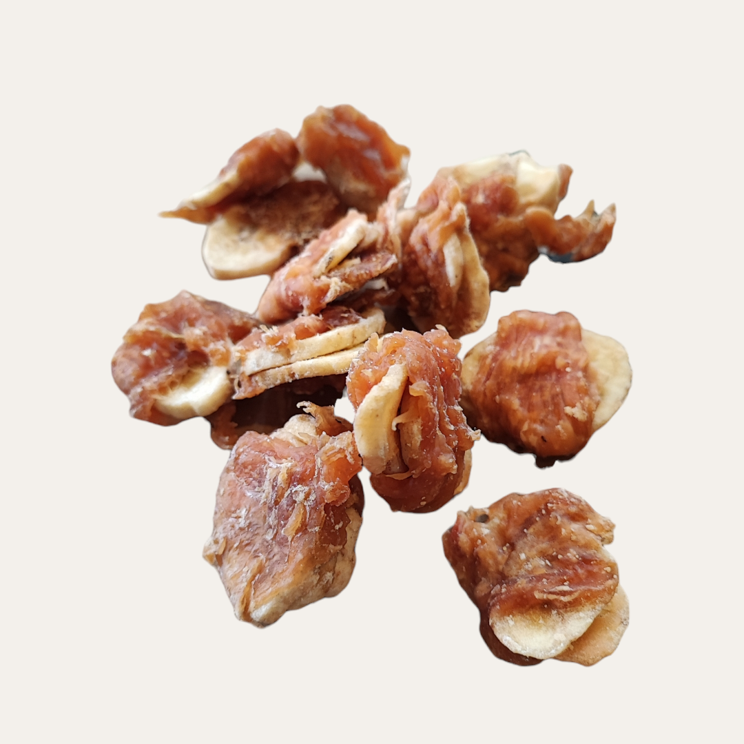 Banana Slices Wrapped in Chicken