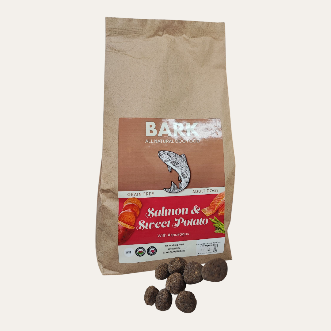 BARK Dried Dog Food Salmon, Trout & Sweet Potato with Asparagus