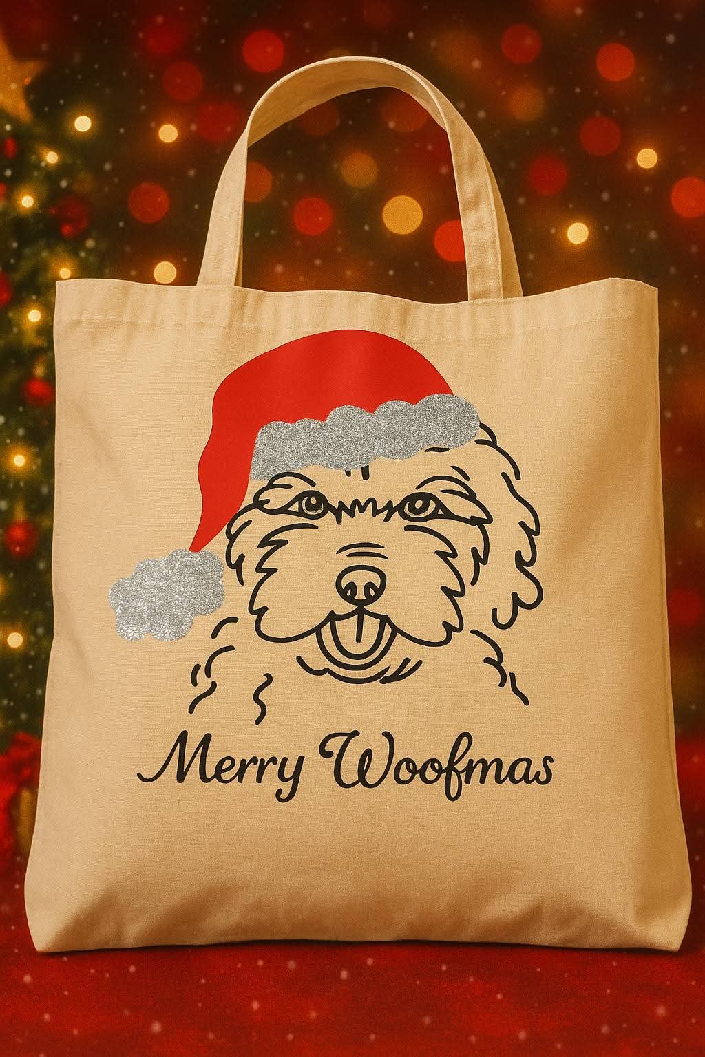 Festive Doodle Tote Bag - Personalise It!