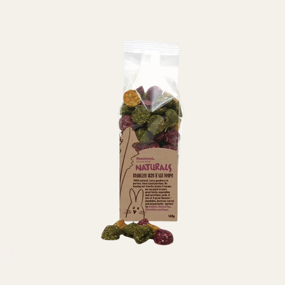 Rosewood Grain Free Herb N Veg Drops 140g