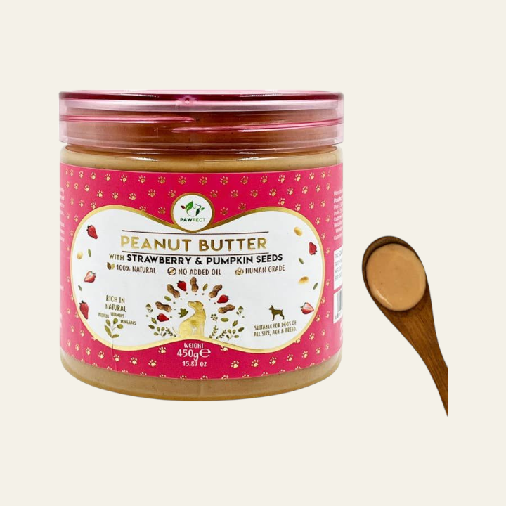 Pawfect Peanut Butter Strawberry & Pumpkin Seeds