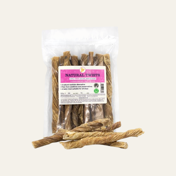 JR Beef Bladder Twists 100g