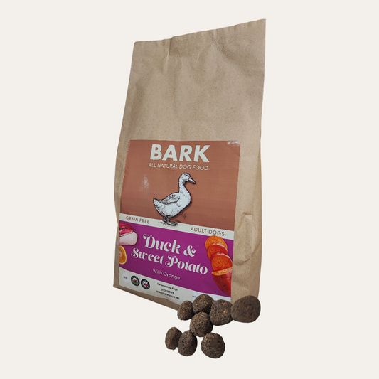 BARK Dried Dog Food Duck, Sweet Potato & Orange