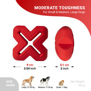 Chewtastic Geometrics Fillables | Geo-Metz Red
