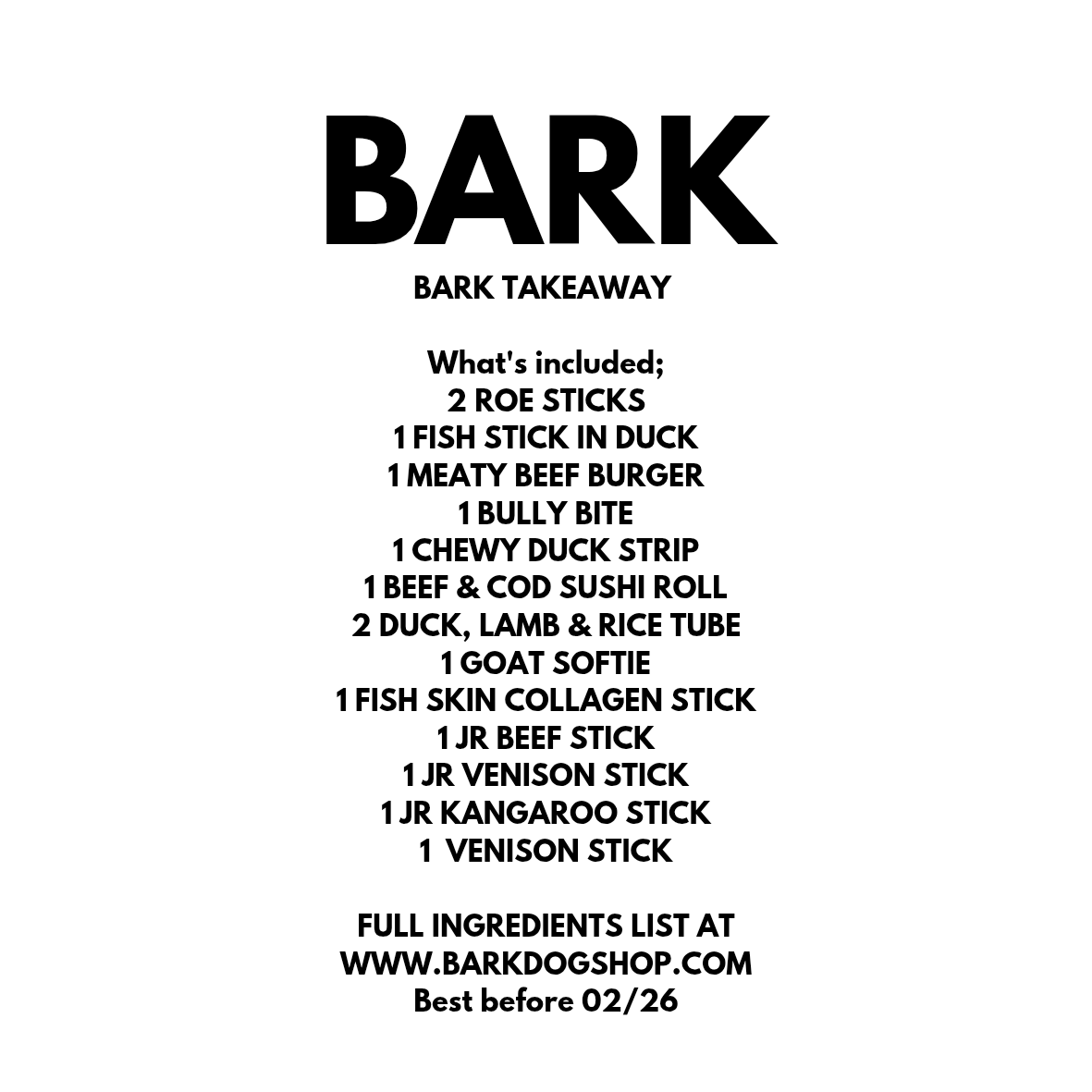 Fiver Friday| BARK Takeaway