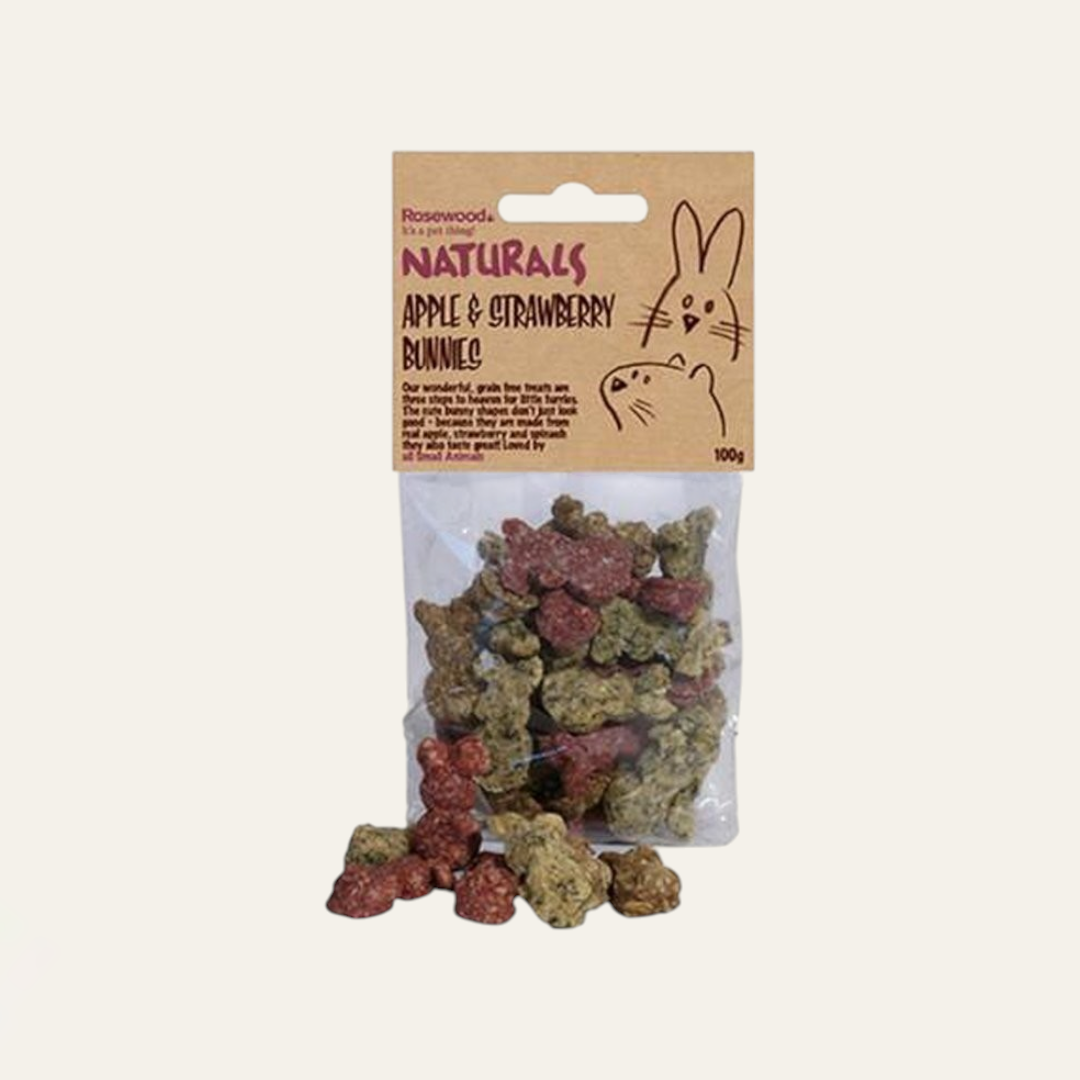 Rosewood Apple Strawberry & Spinach Bunnies 100g