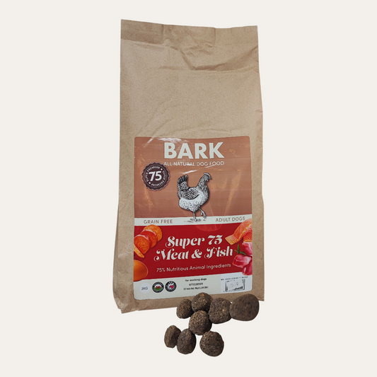 BARK Dried Dog Food Super 75 Meat & Fish