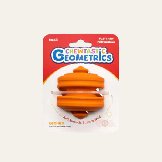 Chewtastic Geometrics | Geo-Hex Orange