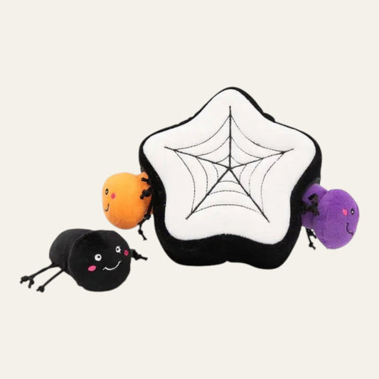 ZippyPaws Burrow Halloween Dog Toy - Spider Web