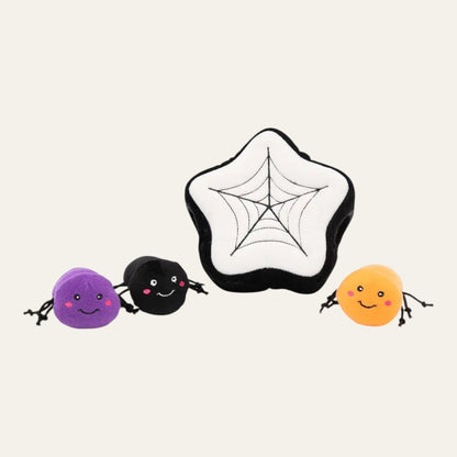 ZippyPaws Burrow Halloween Dog Toy - Spider Web