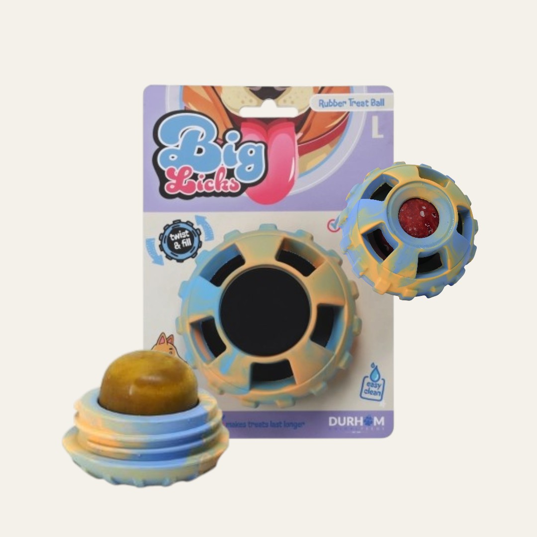 Durham Big Licks Treat Ball | Blue & Orange