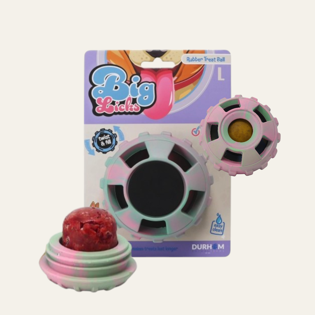 Durham Big Licks Treat Ball | Pink & Green