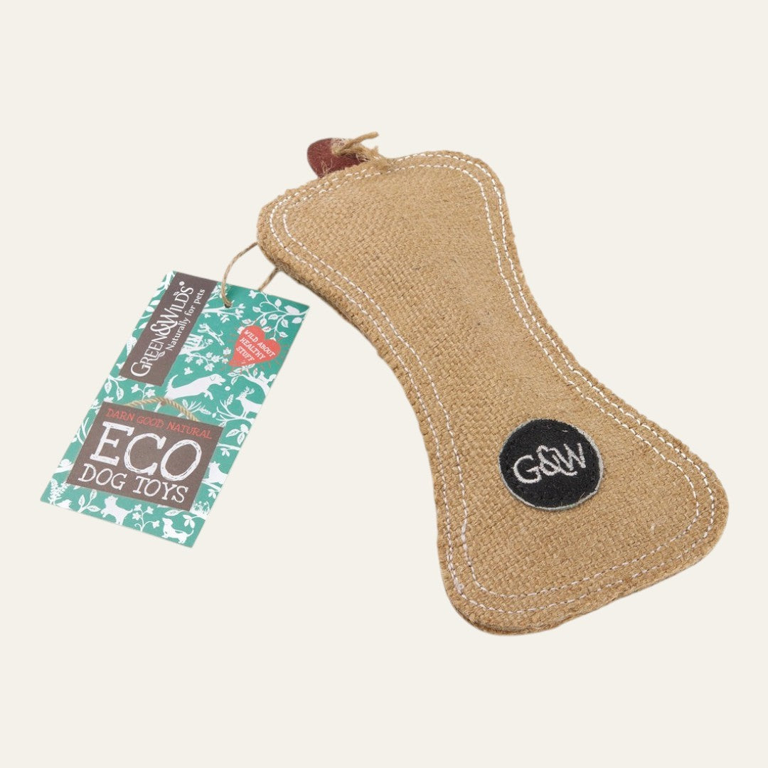 Green & Wilds Funny Bone, Eco Dog Toy