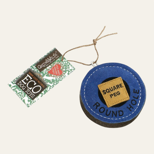 Green & Wilds Square Peg - Round Hole, Eco Dog Toy
