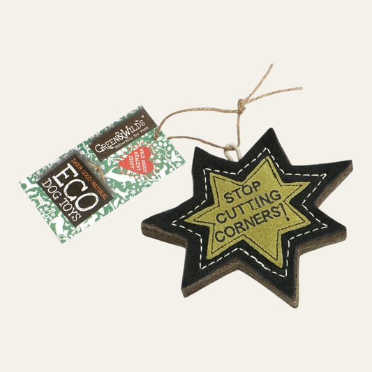 Green & Wilds Stop Cutting Corners, Eco Dog Toy