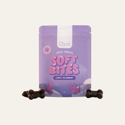 Gizzls Soft Bites "the Purple One" Liver & Blueberry 150g