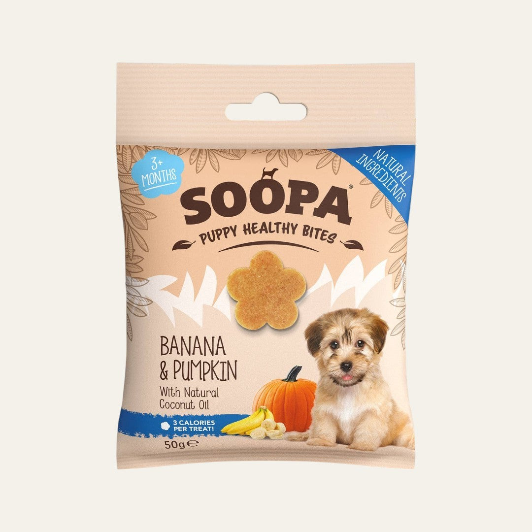 Soopa Puppy Banana & Pumpkin Healthy Bites 50g