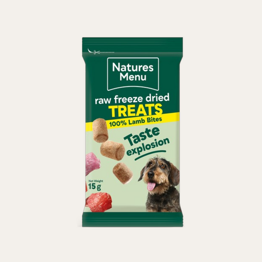 Natures Menu Raw Freeze Dried 100% Lamb Bites 15g