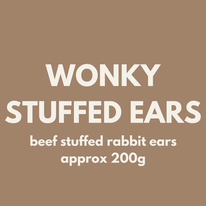 Fiver Friday| WONKY Beef Stuffed Rabbit Ears (approx 200g)