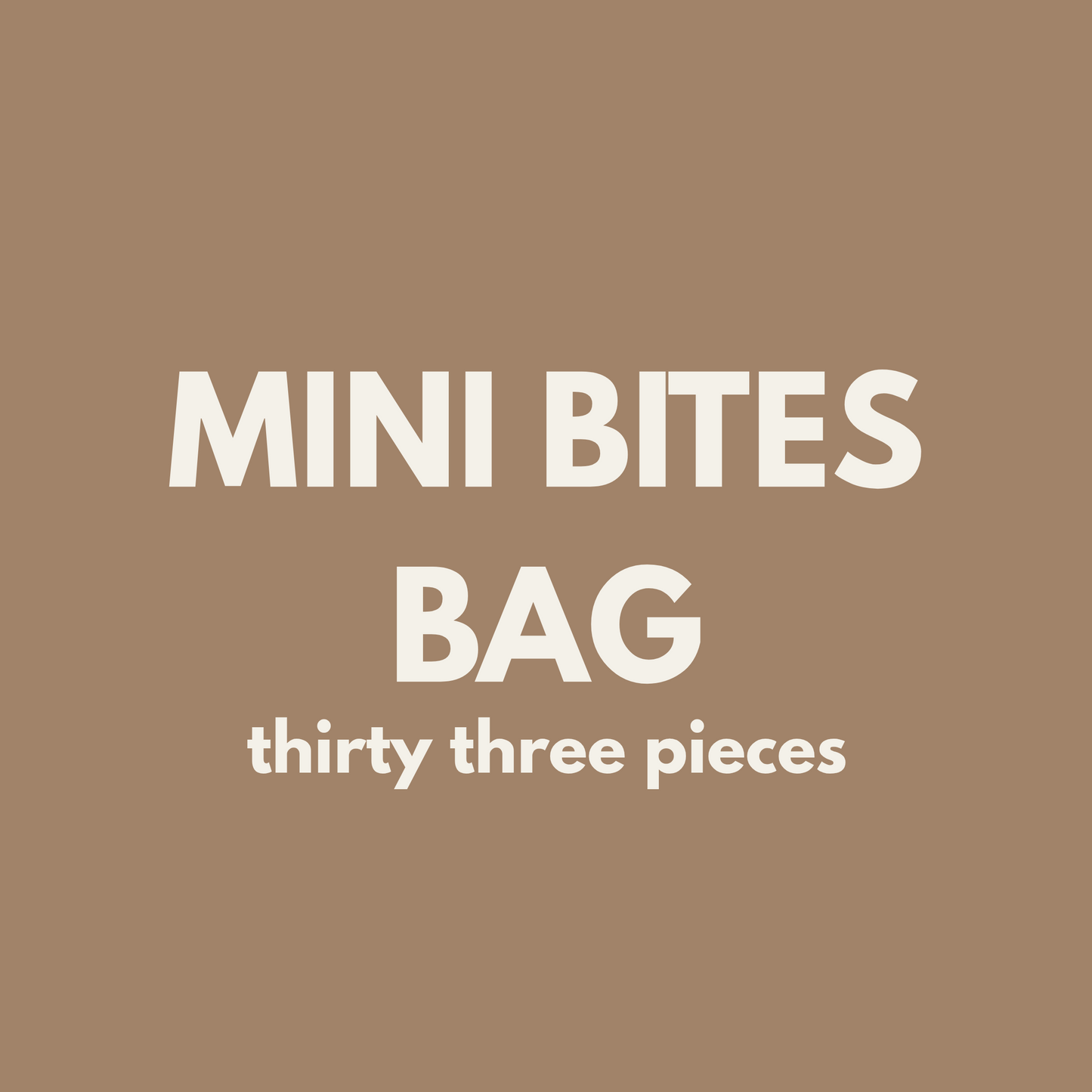 Fiver Friday| Mini Bites Bag 🐾