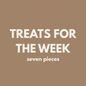 Fiver Friday| Treats for the Week