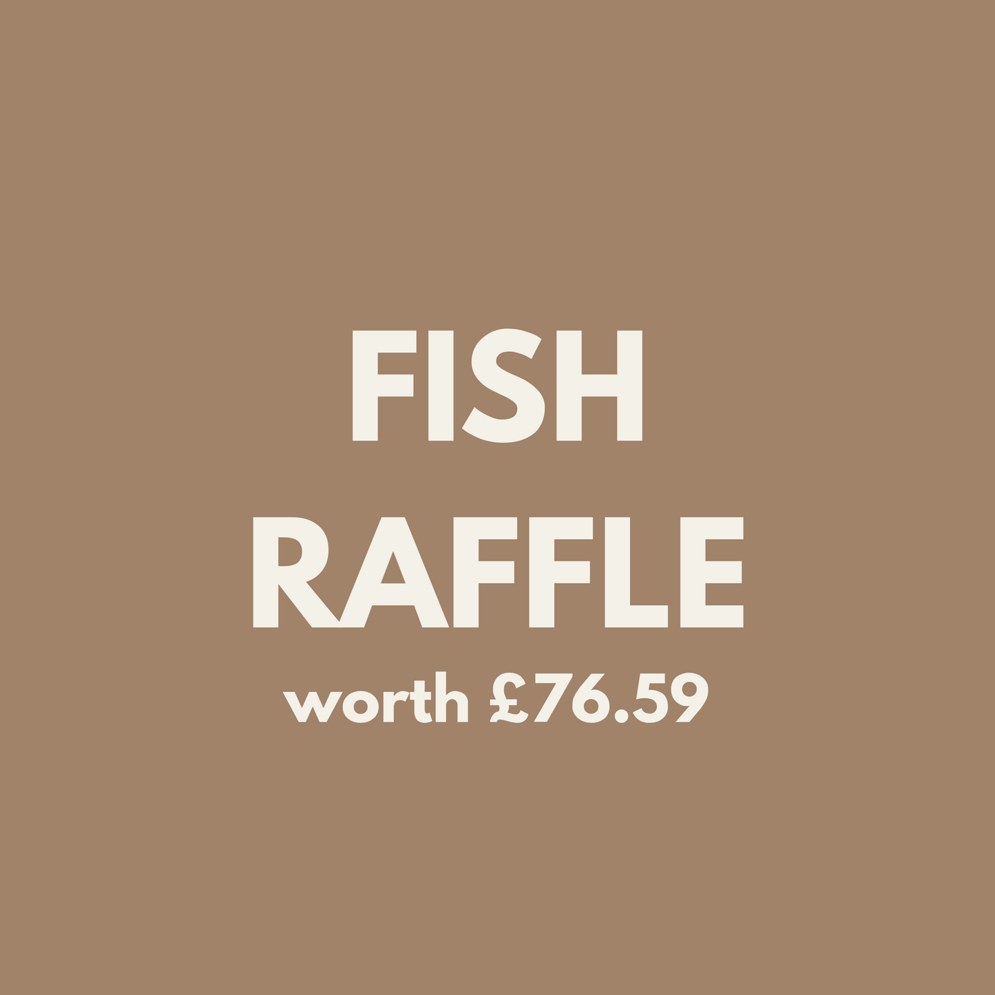 Fish Raffle Tickets| READ DESCRIPTION