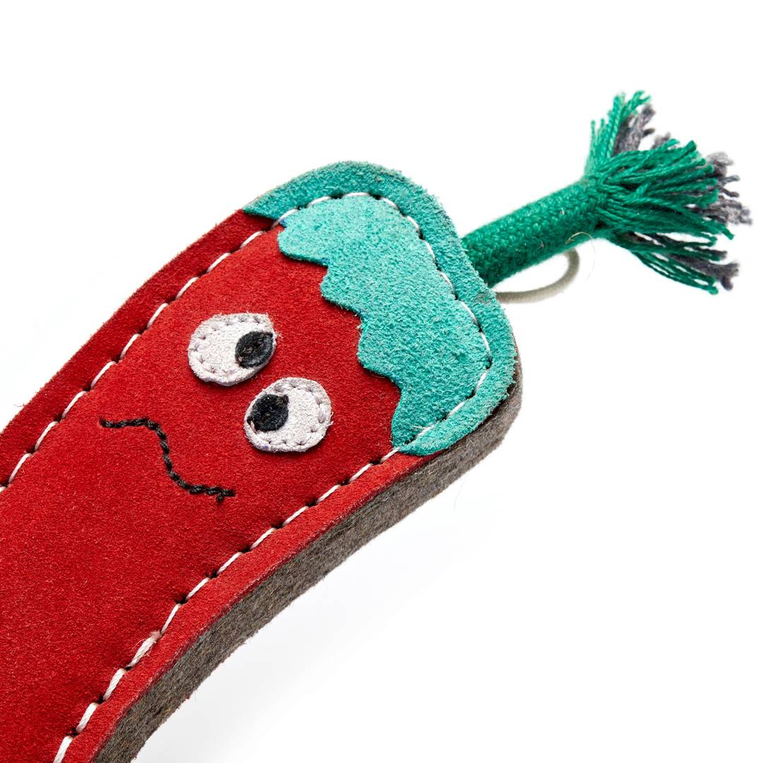 Green & Wilds Chad the Red Hot Chilli Pepper, Eco Dog Toy