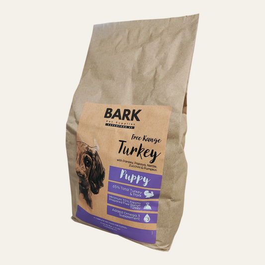BARK Puppy Dried Food Turkey & Pork with Parsley, Papaya, Nettle, Zucchini & Pumpkin 2kg