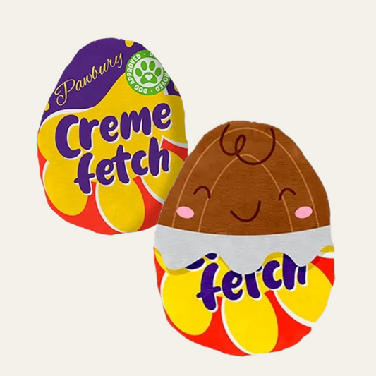 Easter Creme Fetch Egg-Shaped Dog Toy