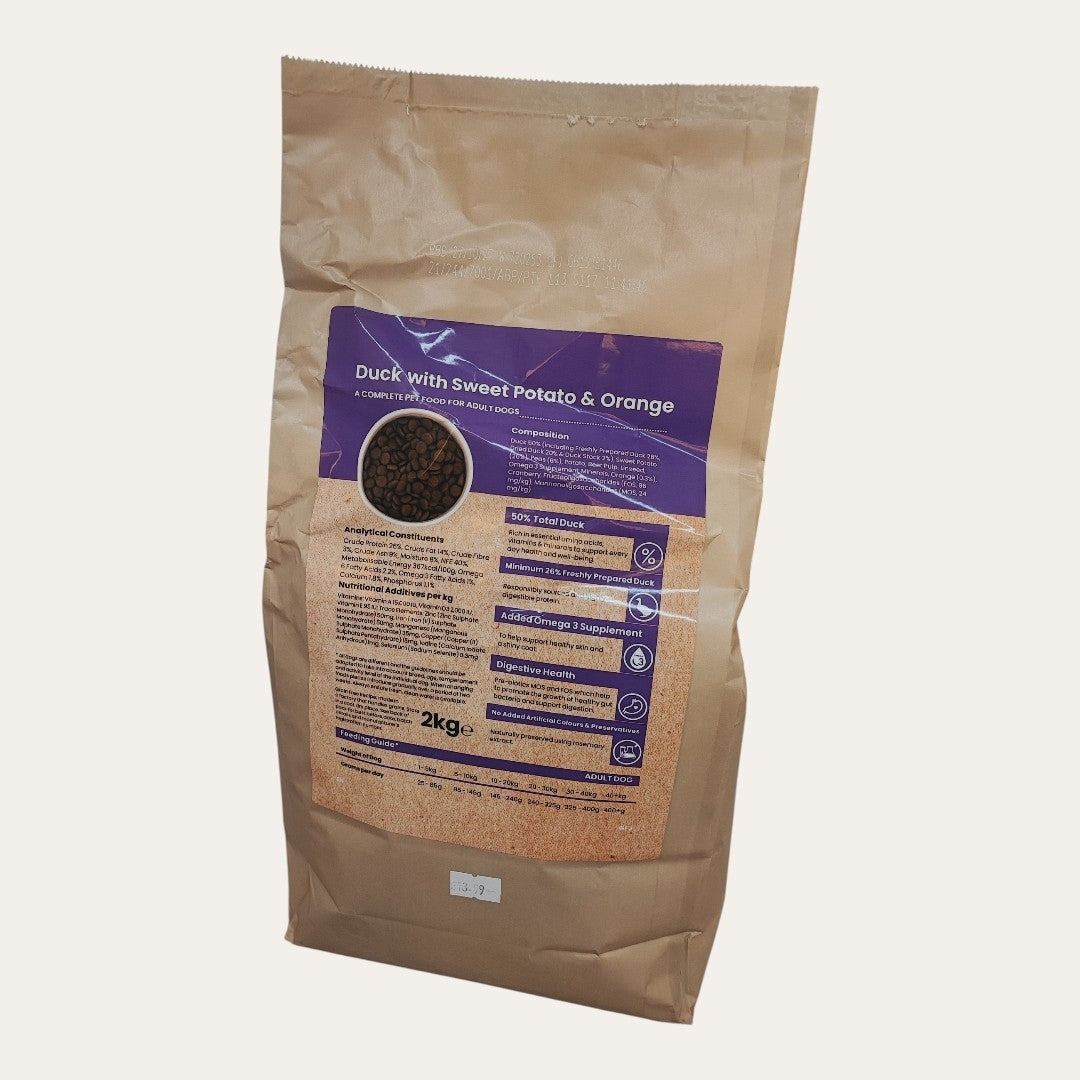 BARK Dried Dog Food Duck with Sweet Potato & Orange