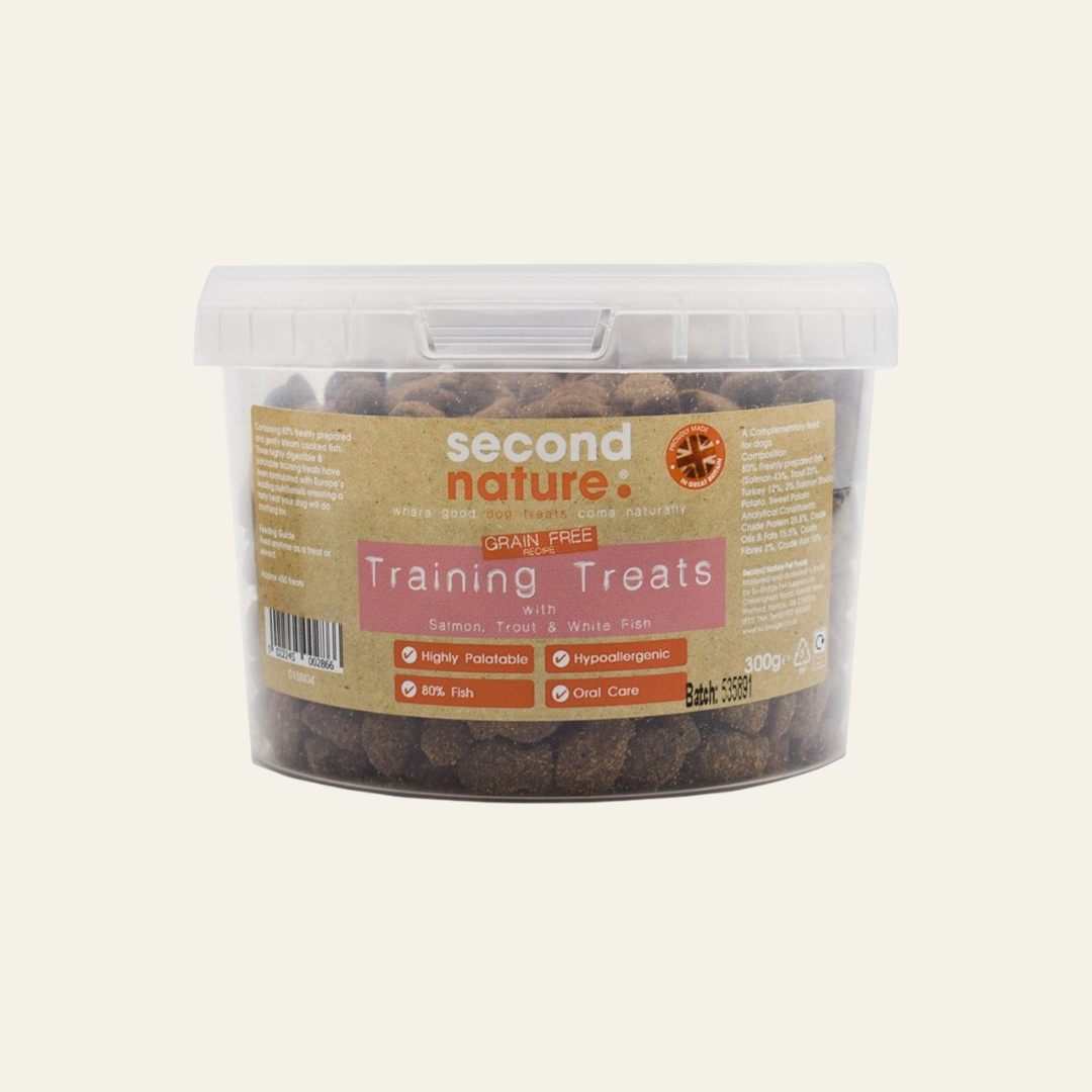 Second Nature High Meat Grain Free Training Treat Salmon/Trout/ White Fish 300g