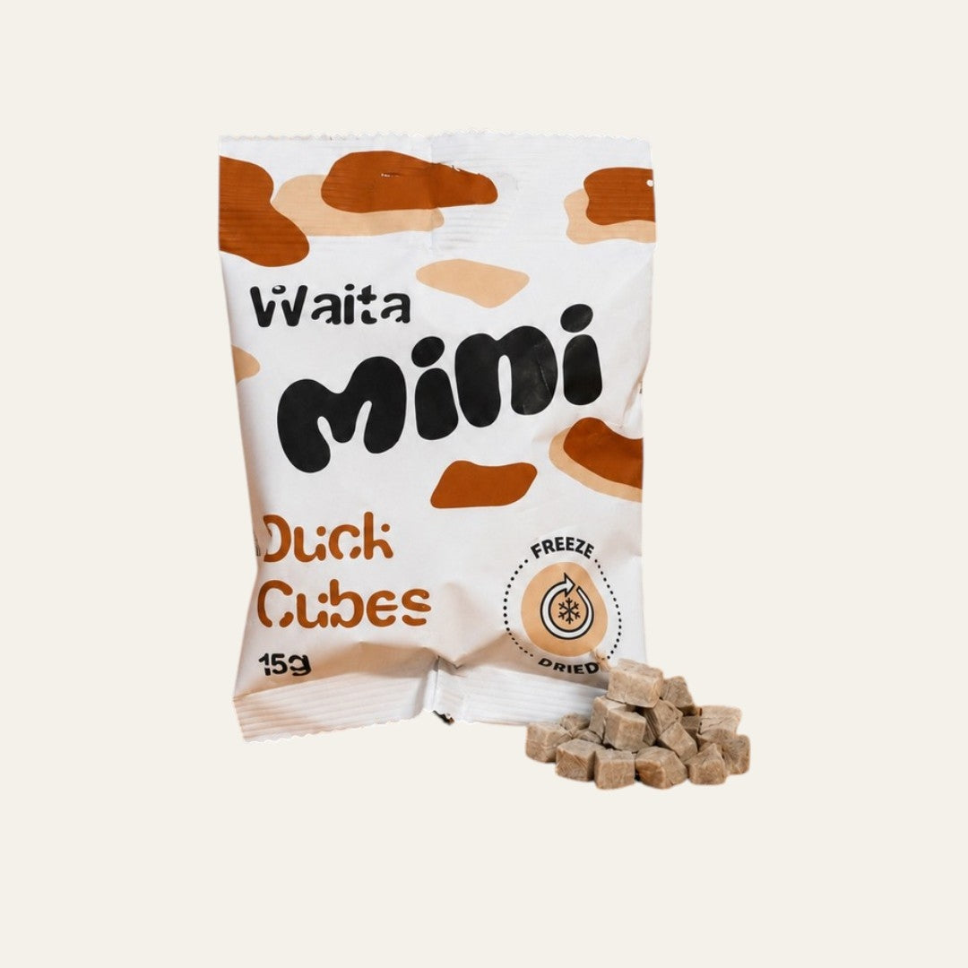 Waita Freeze Dried Mini Duck Cubes