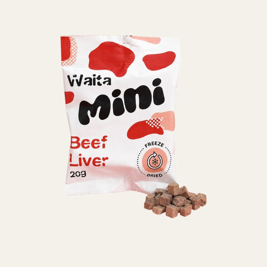 Waita Freeze Dried Mini Beef Liver Cubes