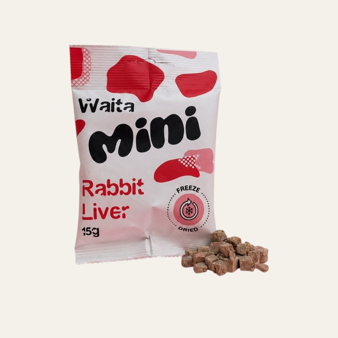 Waita Freeze Dried Mini Rabbit Liver Cubes