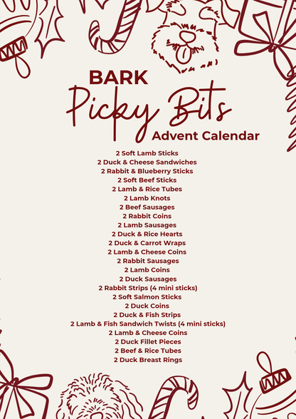 BARK Picky Bits Advent Calendar - 24 Doors | Calendar Checkout Only