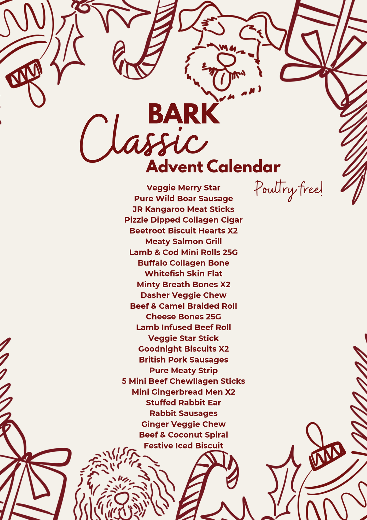 BARK Classic Advent Calendar - 25 Days | Calendar Checkout Only