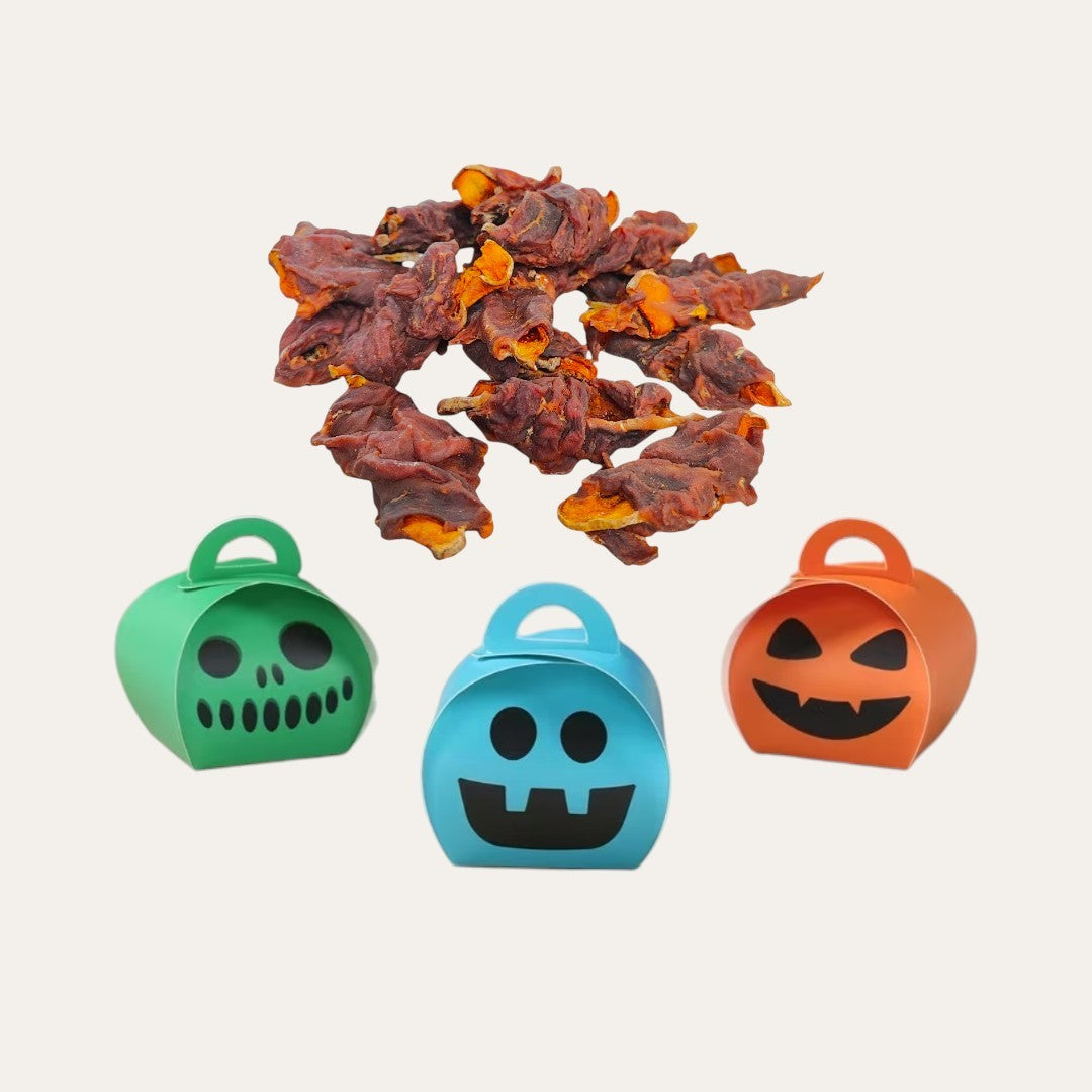Spooky Box Filled with Duck & Pumpkin Wraps