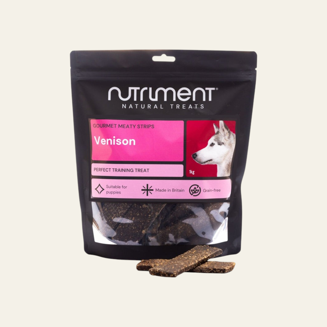 Nutriment Gourmet Venison & Chicken Meaty Strips 5 Pack