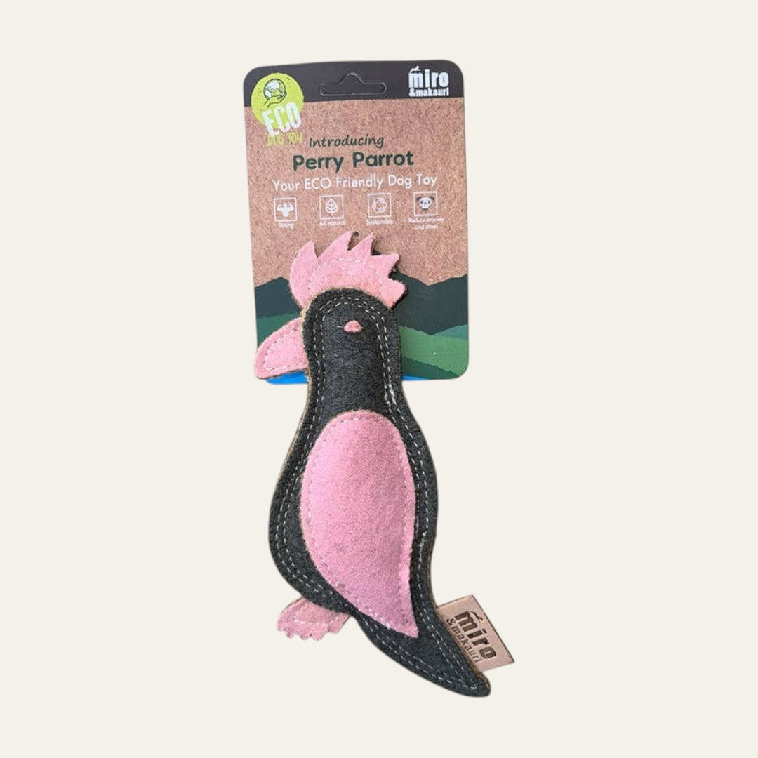 Perry Parrot Eco-Friendly Leather Dog Toy