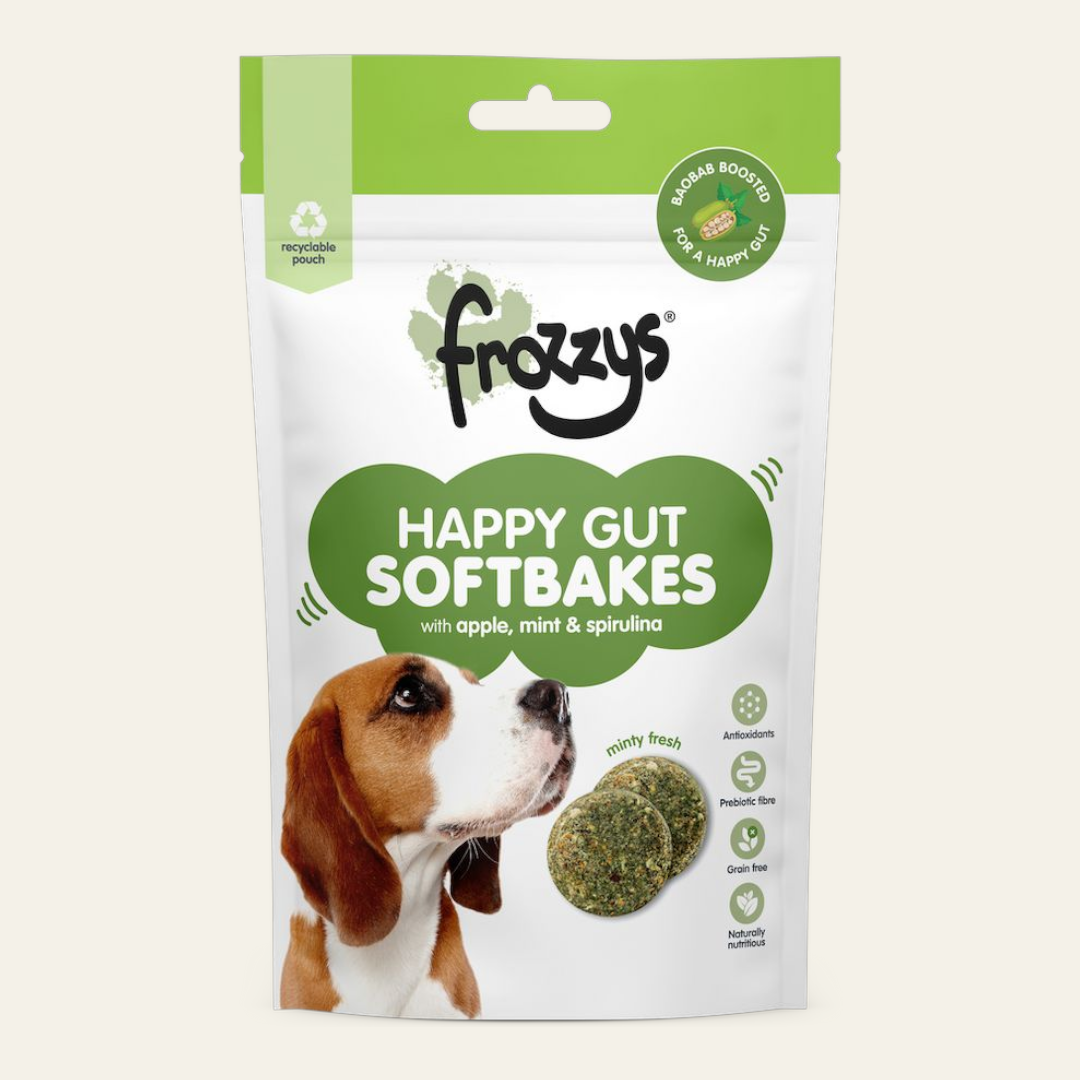 Frozzys Happy Gut Softbakes|  Apple, Mint & Spirulina